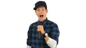 Rick Campanelli with microphone