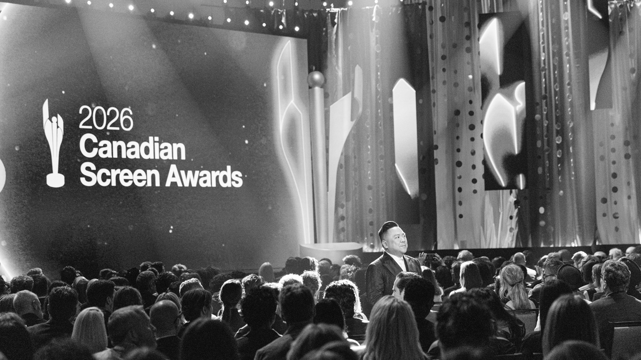Andrew Phung hosting the Canadian Screen Awards - photo credit Kristina Ruddick
