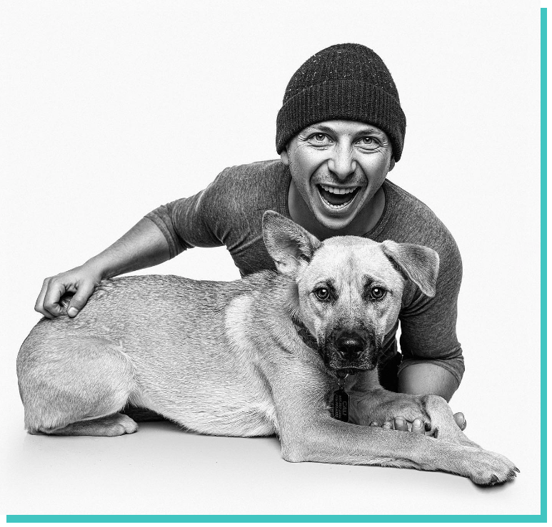 Matt and his dog Cali