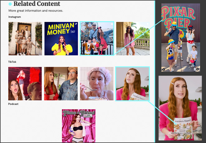 Jessi Cruickshank - Related Content Screen