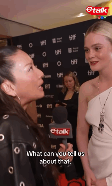 Lainey Lui with Elle Fanning TIFF 2025
