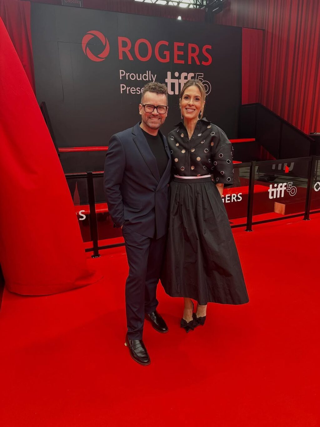 Dina Pugliese and Tim Bolen at TIFF 50