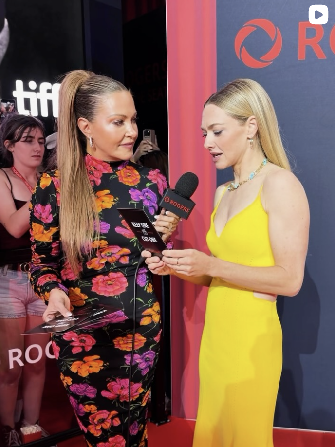 Cheryl Hickey at TIFF with Amanda Seyfried