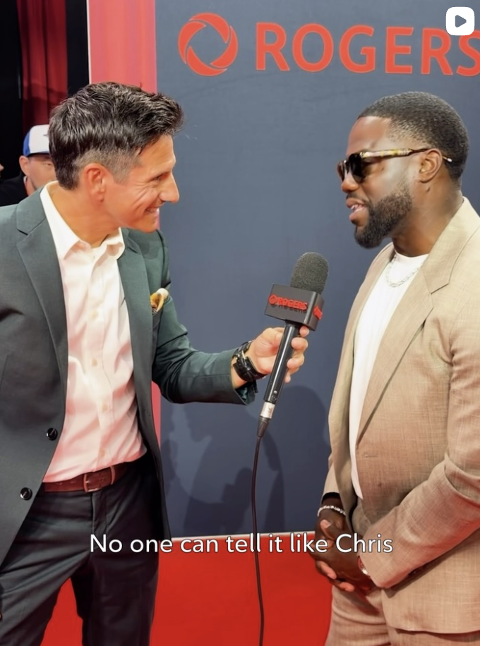 Rick Campanelli at TIFF with Kevin Hart
